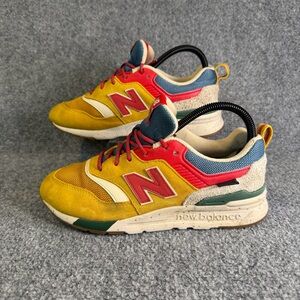 New Balance 997H Varsity Gold Multi Sneakers Mens 6 Womens 7.5